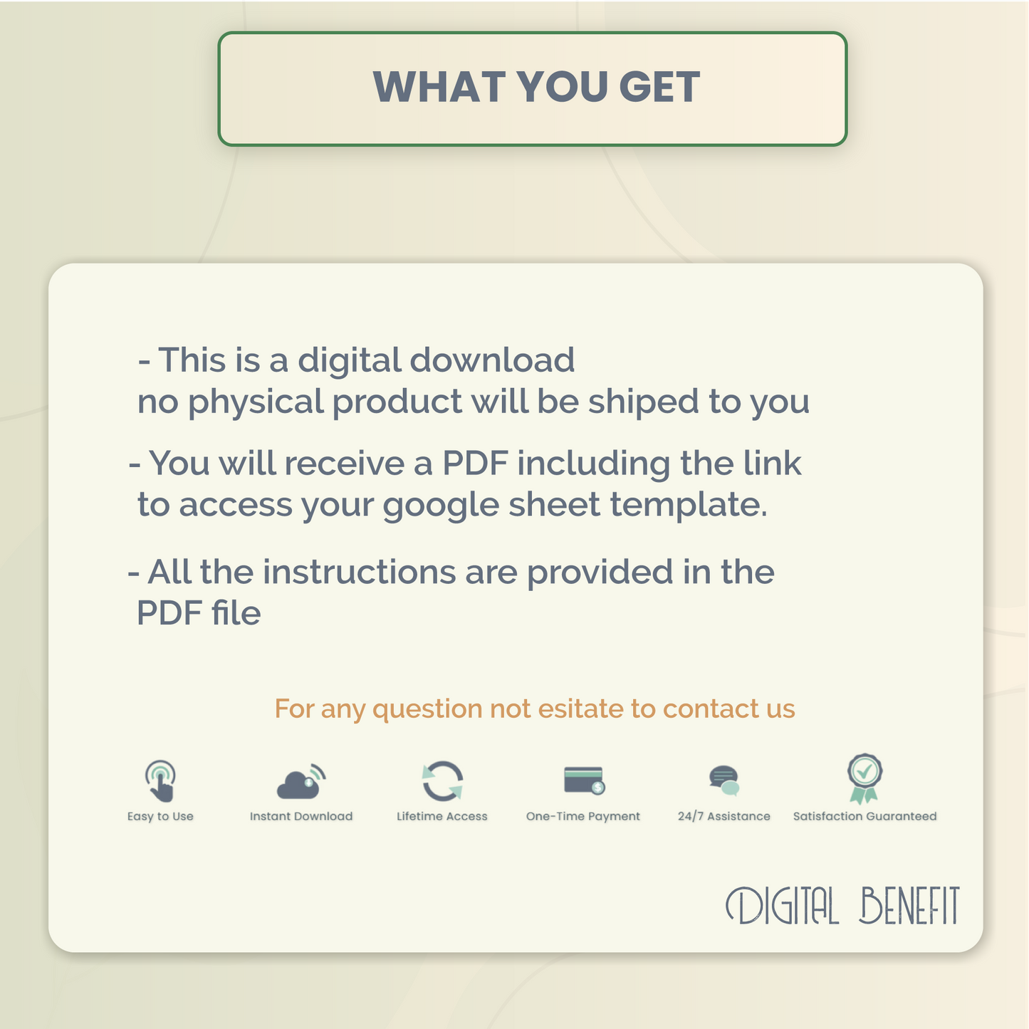 Google Sheets expense and budget manager what you get