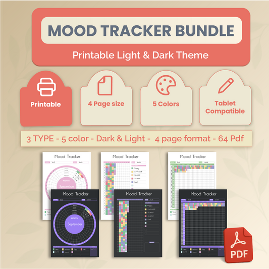 Mood Tracker Journal Bundle